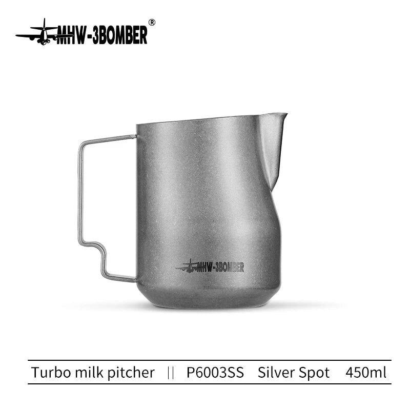 MHW 3BOMBER 350Ml 450Ml Art Coffee Milk Foam Jug Espresso Steam Milk Pitcher Barista Steaming Pitcher Professional Cafe Tools
