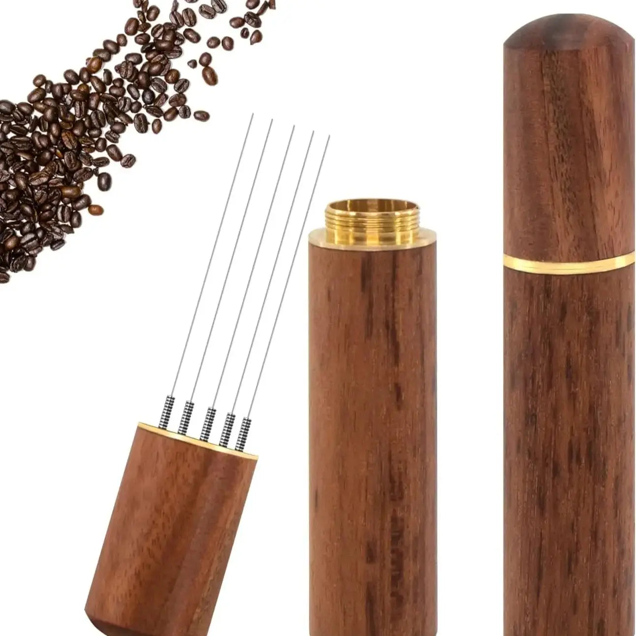 Stainless Steel Coffee Powder Tamper Espresso Powder Stirrer Distributor Leveler WDT Tools Cafe Stirring Barista Accessories