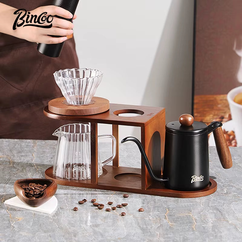 BINCOO Coffee Storage Rack,Pour over Coffee Stand for Coffee Pot Coffee Storage Stand Coffee Utensils