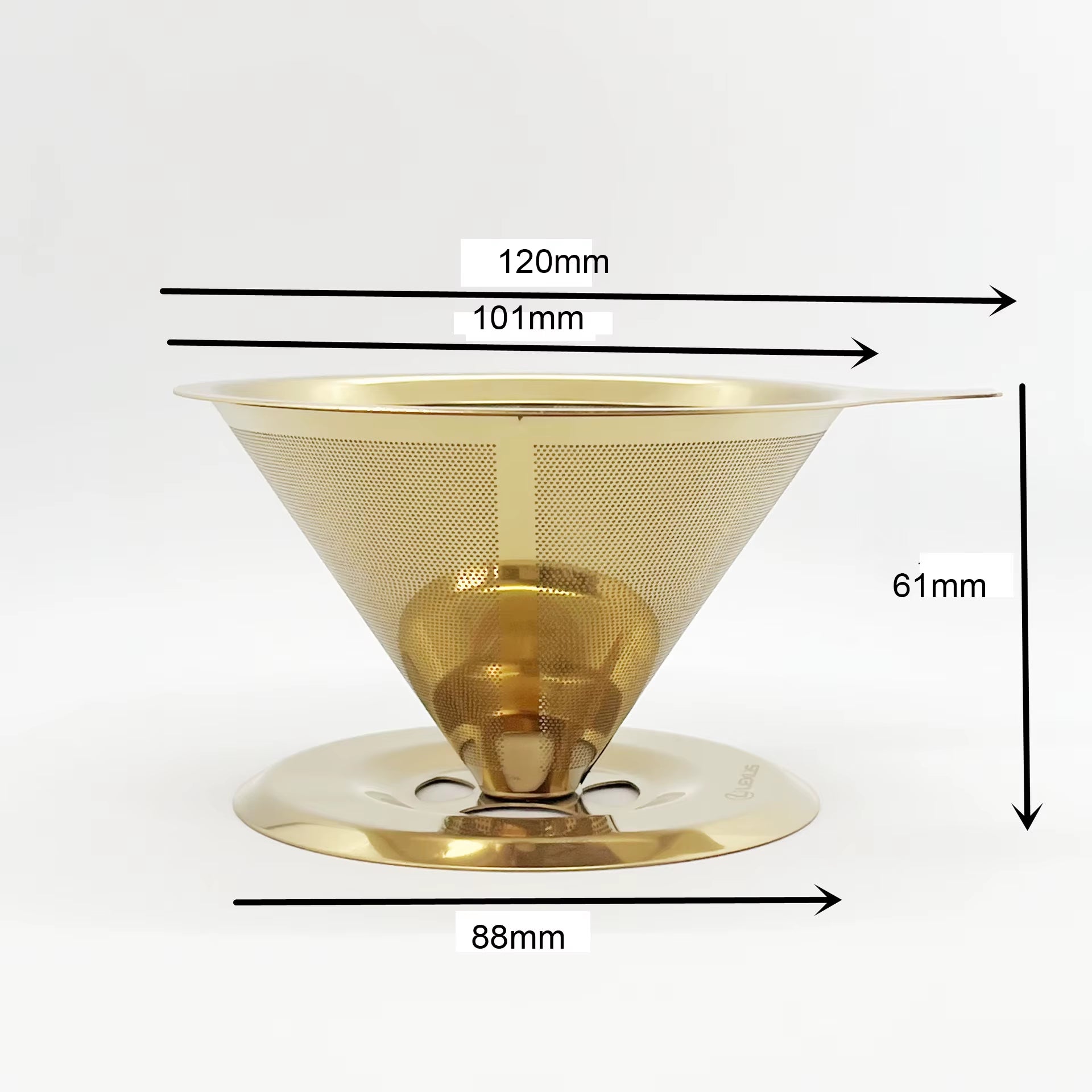 Reusable Coffee Filter Holder Double Layer Stainless Steel Coffee Tea Strainer Coffee Accessories Coffee Making Tool