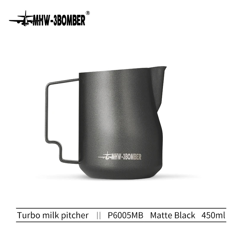 MHW 3BOMBER 350Ml 450Ml Art Coffee Milk Foam Jug Espresso Steam Milk Pitcher Barista Steaming Pitcher Professional Cafe Tools