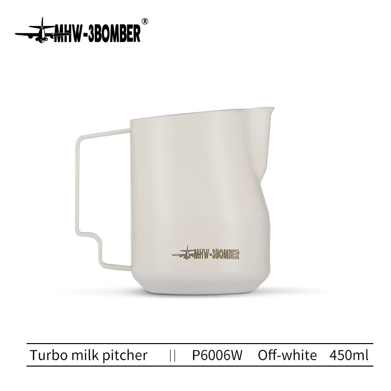 MHW 3BOMBER 350Ml 450Ml Art Coffee Milk Foam Jug Espresso Steam Milk Pitcher Barista Steaming Pitcher Professional Cafe Tools